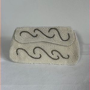 VTG Pearl Beaded Clutch Evening Bag Bags by Susan 1950s/60s